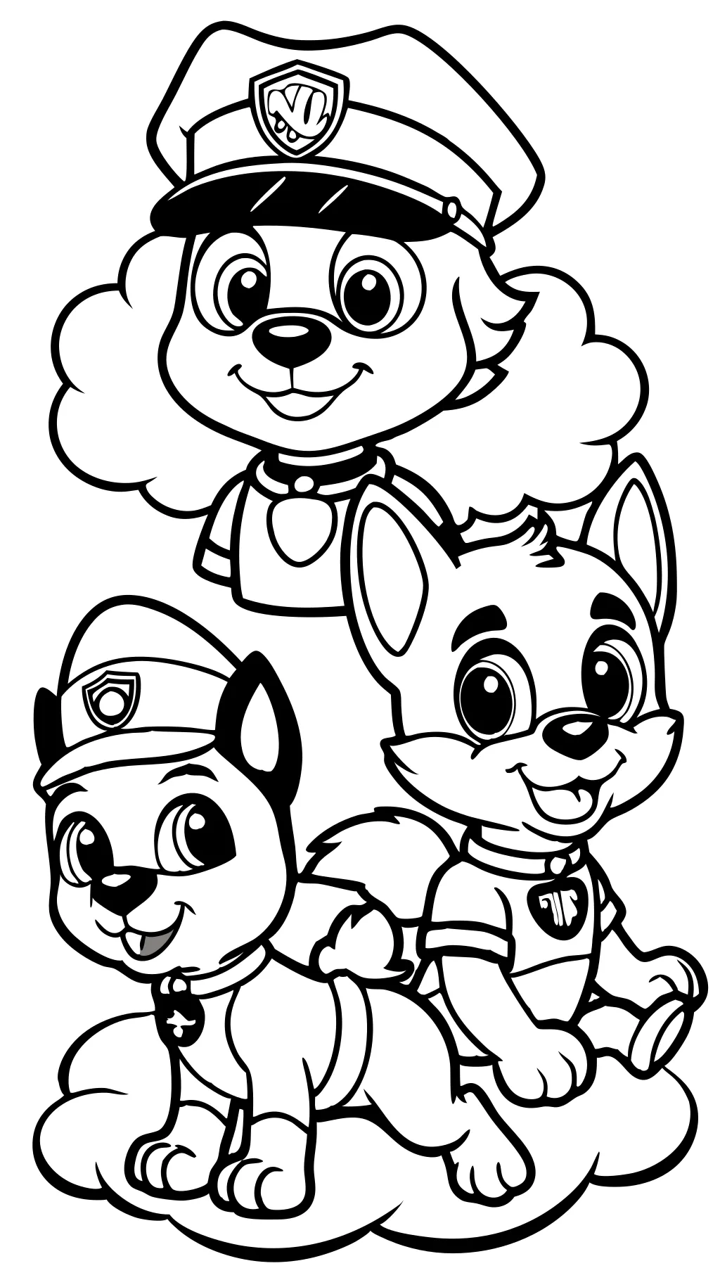 coloriage de patrouille PAW PDF